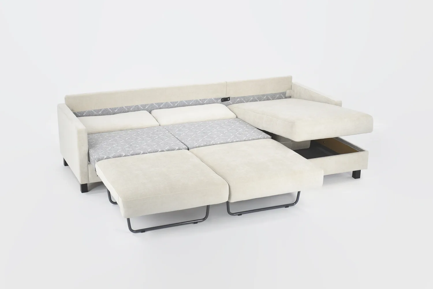 KAJO-vuodedivaani-265x156cm-DVO-Velvety07Sand-Wenge-vuoteet-auki-Finsoffat